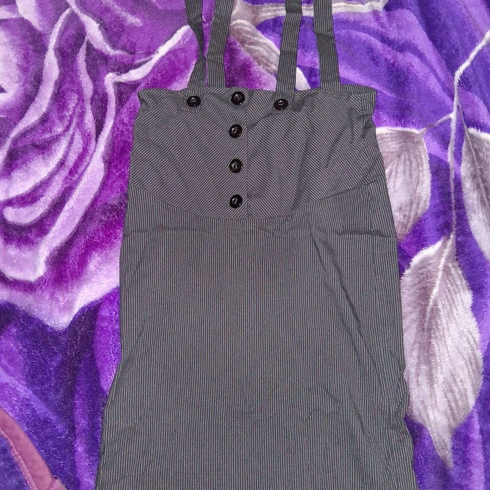 Striped Black Mini Dress
